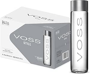 Voss Still Glass Bottle, 375 ml (Pack Of 24)
