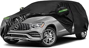 Premium Shield Waterproof Car Covers Replace for 2016-2025 Mercedes Benz GLC 300 350e, 6 Layers All Weather Car Cover with Zipper Door & Windproof Bands for Snow Rain Dust Hail Protection (GLC)