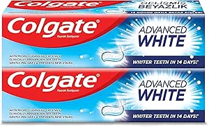 Colgate Toothpaste Advanced White, Whitening Toothpaste, 2×100 ml, 2 Pack