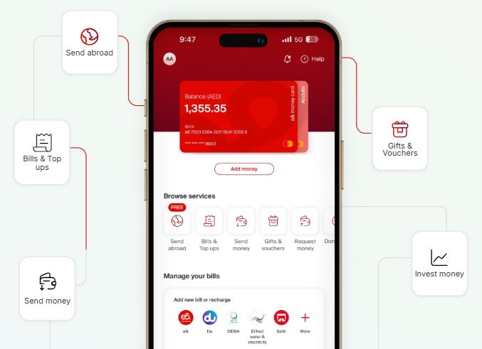 Use my code “MAG934064” during your first transfer abroad over AED 500.00 and earn AED 20.00 cash rewards