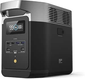 EcoFlow Portable Power Station DELTA 2, 1024Wh LiFePO4 (LFP) Battery, Fast Charging, Solar Generator(Solar Panel Optional) for Home Backup Power, Camping & RVs