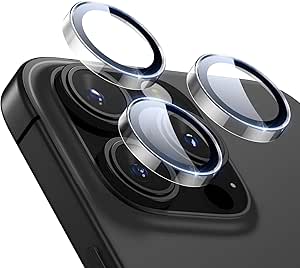 ESR Camera Lens Protectors for iPhone 16 Pro Max/16 Pro/15 Pro Max/15 Pro/14 Pro Max/14 Pro, Tough HD Individual Protectors, Scratch Resistant, Thin Tempered Glass, Armorite Series, 1 Pack, Clear