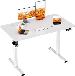 WWI Standing Desk Height Adjustable Desk Electric Lifting Table Motion Desk Adjustable Office Table (white, 120 * 60cm)