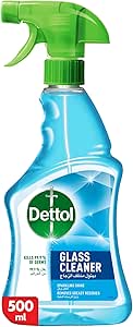 Dettol Glass Cleaner Spray Bottle, 500 ml