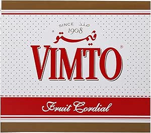 Vimto Fruit Cordial Syrup In Glass Bottle, 12 X 710 Ml