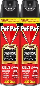 Pif Paf Cockroach & Ant Killer Spray 400 ml x2