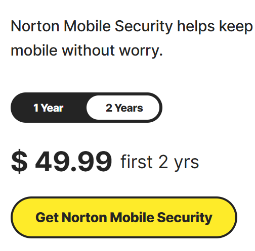 Norton security products